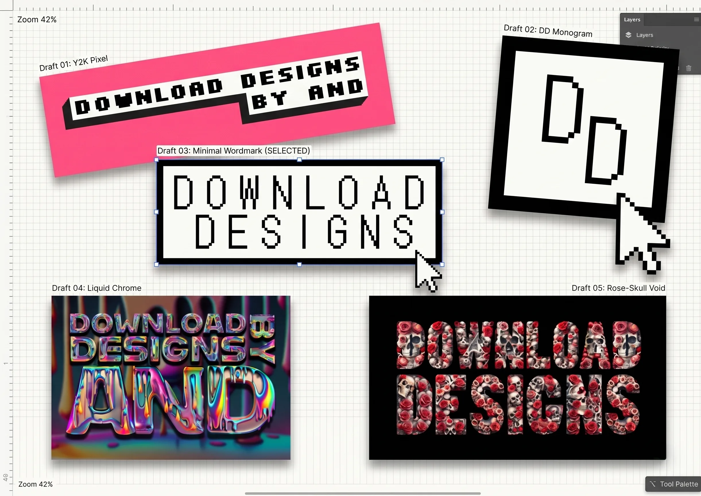 Logo V1 explorations