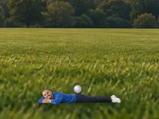 Me on the lawn in Central Park