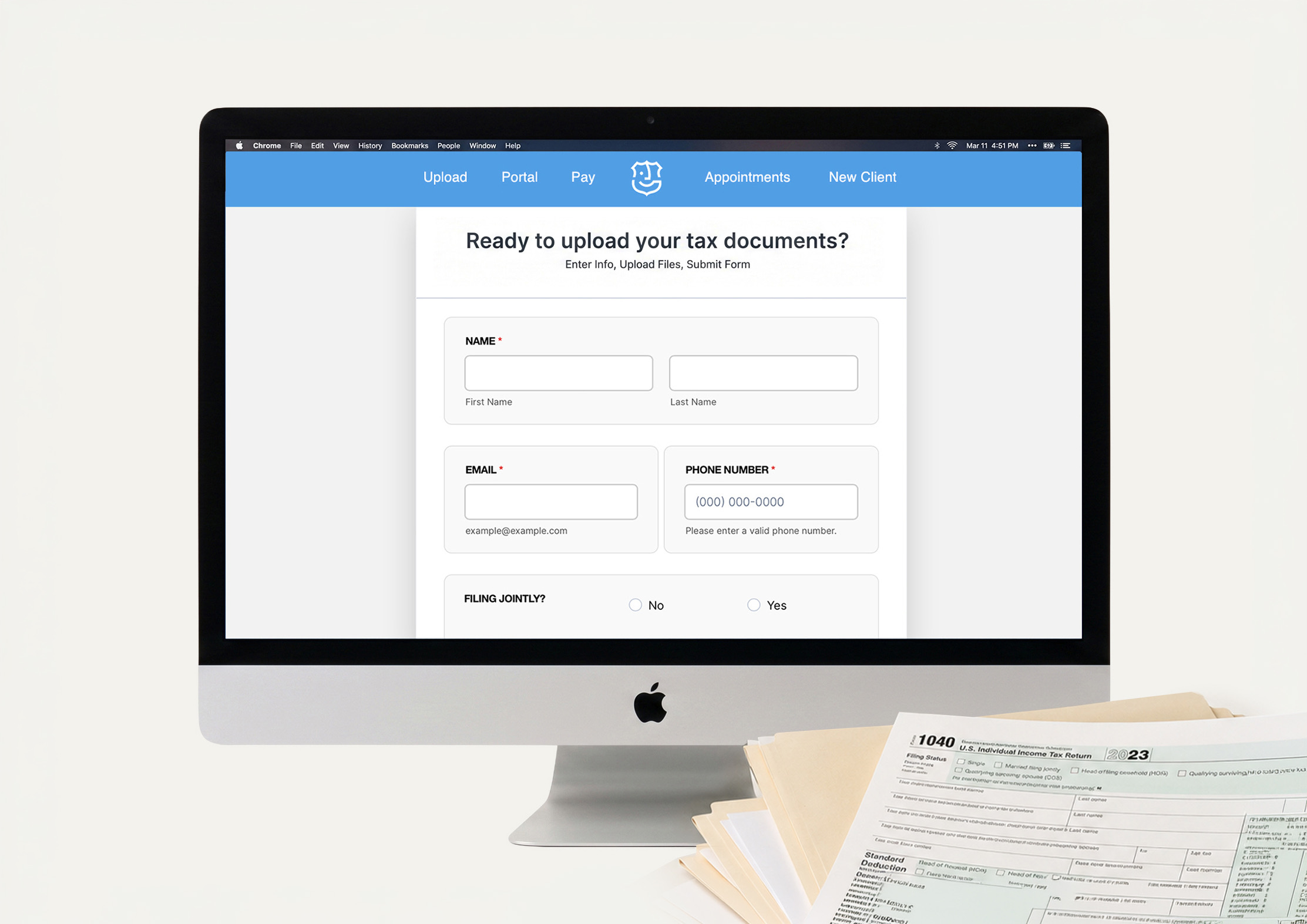 Client intake form