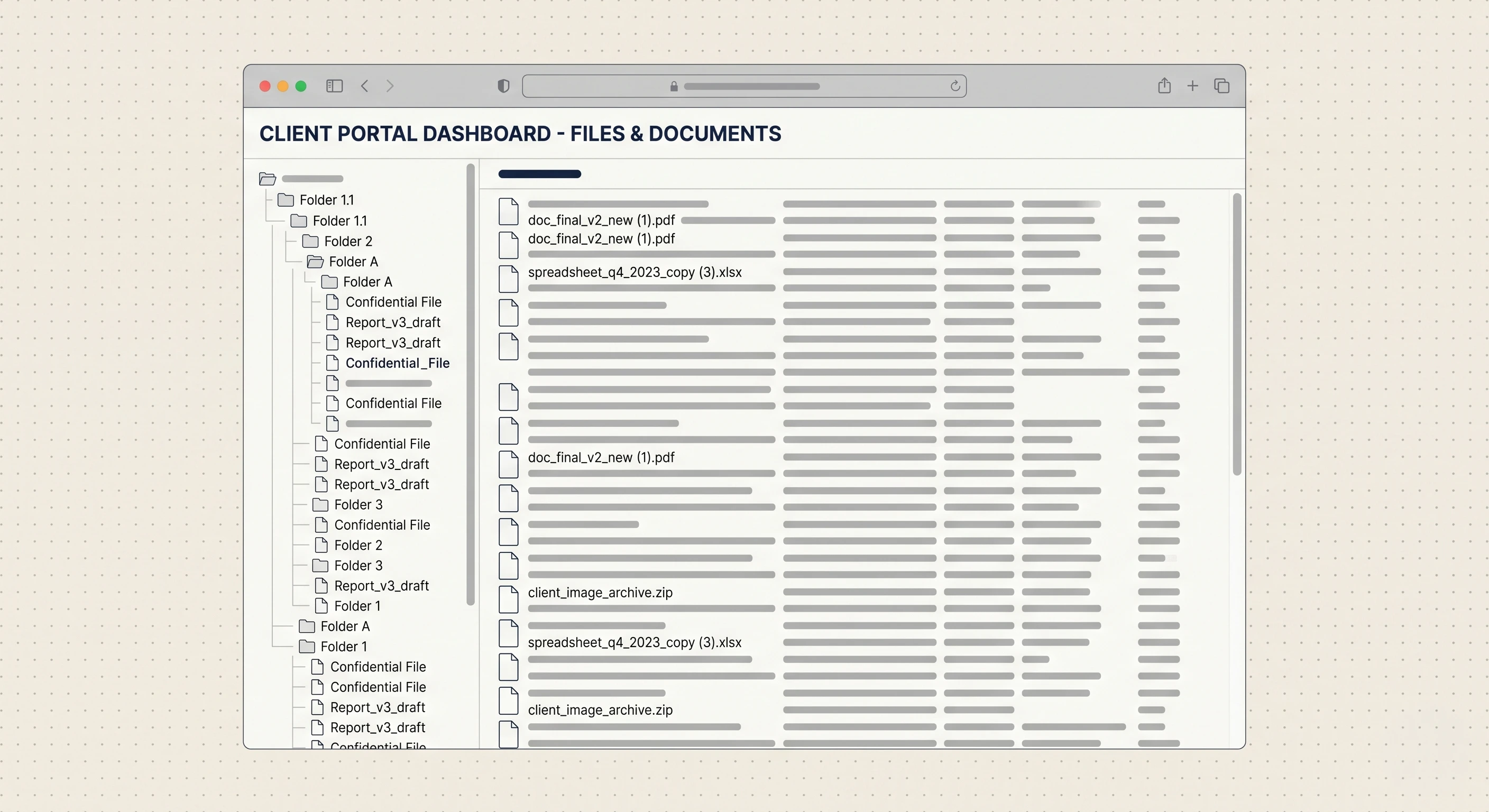 V1 portal dashboard
