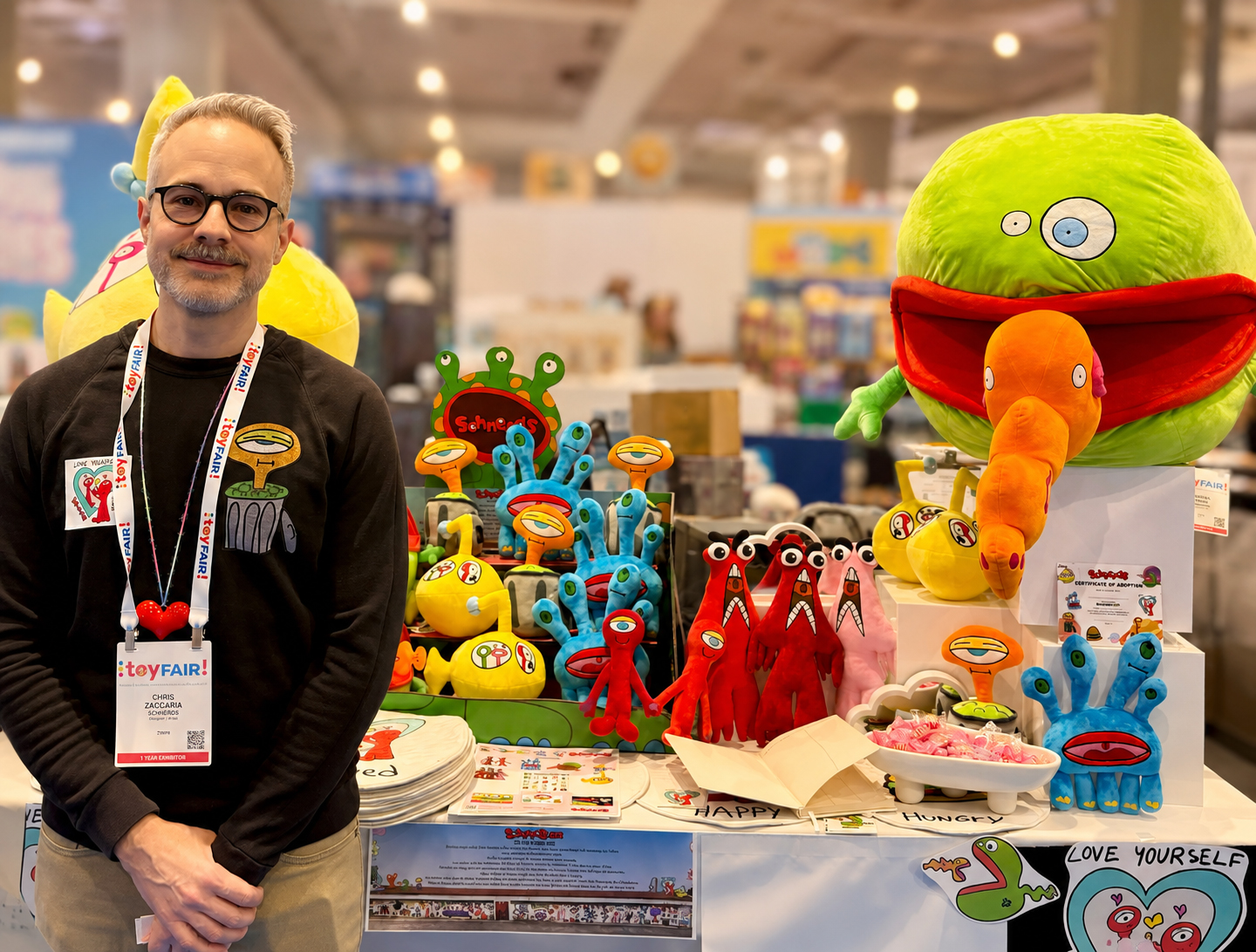 Chris Zaccaria, Founder of Schnerds, at Toy Fair 2026